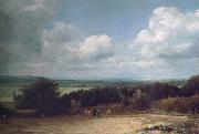 A ploughing scene in Suffolk